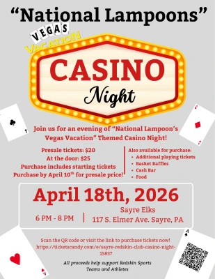 Sayre Redskin Club Casino Night