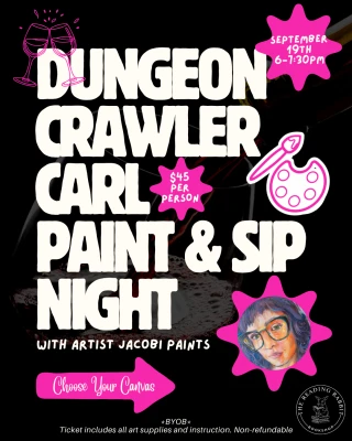 Dungeon Crawler Carl Paint & Sip Night